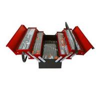 Caisse à outil Kraft Müller KM-85PCS ROUGE NOIR en métal ultra résistante 85 outils Chrome Vanadium, Tournevis, Pince