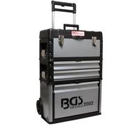 Caisse à outils - BGS - Valise à roulette vide - 3 compartiments - 75 kg capacité - 720 mm hauteur