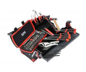 Caisse a outils bi-matiere 5 cases - pack 1er equipement SAM OUTILLAGE - CPP38BOX