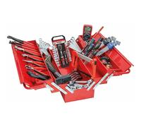 CAISSE A OUTILS COMPOSEE DE 100 OUTILS - DRAKKAR TOOLS - 25004