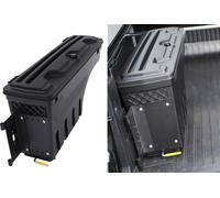 Caisse à outils de stockage pour le plateau de chargement, couvercle verrouillable par clé, supporte jusqu'à 35 kg , GAUCHE