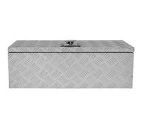 Caisse à Outils de Transport en Aluminium à Verrou Coffre Rangement Camion 60L Argent G