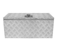 Caisse à Outils de Transport en Aluminium à Verrou Coffre Rangement Camion 70L Argent G