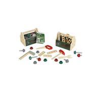 Caisse à outils en bois KLEIN Bosch 8161 - 23 accessoires - Naturel/Vert/Rouge/Gris - Dès 3 ans