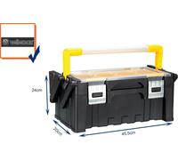 Caisse à outils en plastique avec boîtes amovibles - 21 L
