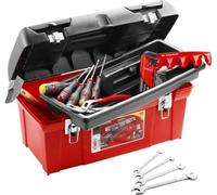 Caisse a outils FACOM + 20 outils - 5 Tournevis Protwist + 9 Clés mâles + 4 Clés a fourche + Marteau rivoir + Pince - TBX1M.PB