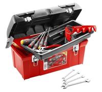 Caisse à outils - FACOM - TBX1M.PB + 20 outils - 5 Tournevis Protwist + 9 Clés mâles + 4 Clés à fourche + Marteau rivoir + Pince