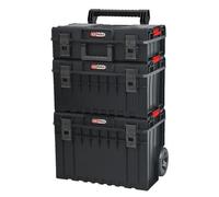 Caisse à outils - KS TOOLS - 850.0380F - 3 boîtes - Transportable avec trolley - 9 compartiments