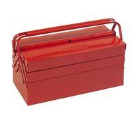 Caisse à outils métallique - KS Tools 999.0125 - 5 compartiments - Rouge