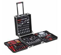 Caisse à outils MONZANA® sur roulettes - 1050 pièces - en acier robuste - Mallette bricolage avec Poignée télescopique