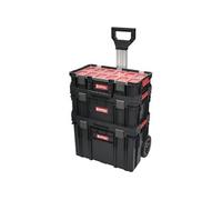 Kit caisse à outils sur roulettes - QBRICK - Z251248PG003 - Noir - Polypropylène - Roues PP & essieu métal