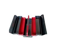 Caisse à outils - TEC HIT 304460 - Acier avec revêtement en poudre - 5 plateaux - Grande capacité de rangement