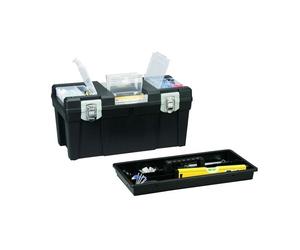 Caisse à outils vide solide avec compartiments vis et chevilles