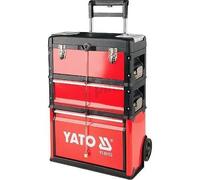 Caisse à outils - YATO - YT-CAISSE À OUTILS D'ATELIER - 3 Compartiments - Acier - Rouge