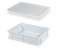 Caisse à pâtons + couvercle Genus Dei, dimensions 60 cm x 40 x H. 7 cm, modèle Service 60x40x10