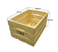 caisse à vélo bois naturel 40 litres
