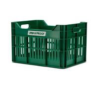 Caisse à vélo - URBAN PROOF - Vert rétro - 30 Litres - Plastique recy ixation universelle