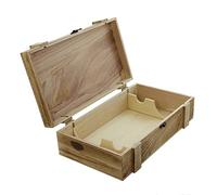 Caisse à vin « rustique » en bois, boîte cadeau pour 2 bouteilles de vin, caisse en bois avec fermeture en métal filigrané