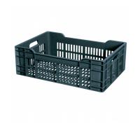 Gilac CAISSE 600x400 AJOUREE 40 Litres GRIS