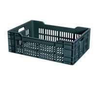 Caisse ajourée 600 x 400 x 200 mm 40 Litres - Gris