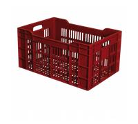 Caisse ajourée 600 x 400 x 300 mm 60 L - brique