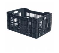 Caisse ajourée 600 x 400 x 300 mm 60 L - gris