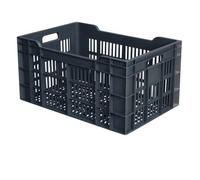 Caisse ajourée 600 x 400 x 300 mm 60 Litres - Gris