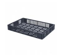 Caisse ajourée 600 x 400 x 90 mm 15 L - gris