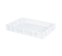 CAISSE 600x400 AJOUREE 15 Litres BLANC - GILAC