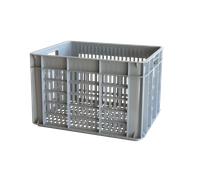 Caisse ajourée avec poignées empilable 500 x 400 x 330 mm - 48 L - gris