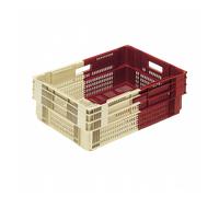 Caisse liaison froide bicolore 35 L - bordeaux/ivoire