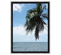 Caisse américaine pour Une Toile 50x70 / 70 x 50 Cadres Caisse Americaine Noir Argent, 4 cm de Largeur, Cadre en Bois