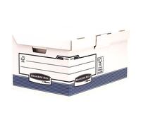 Caisse archives carton Bankers Box by Fellowes Flip H 31 x L 56 x P 39 cm top maxi bleue