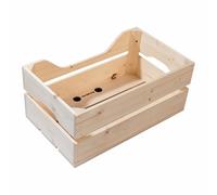 Caisse arriere bois racktime woodpacker 2.0 avec anse sur porte bagage (49x24x29