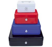 Wedo 145403H Caissette à monnaie à 5 compartiments avec clip 30 x 24 x 9 cm Bleu