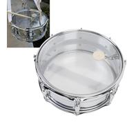 Caisse claire, 14,6 x 6 pouces, épaule transparente, caisse claire d'entraînement pour la performance, ensemble de caisse claire portable, instrument de percussion pour étudiants