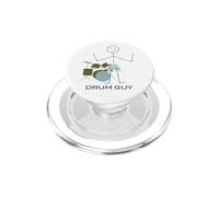 Caisse Claire Amusante pour Homme Guy Boy Drummer PopSockets PopGrip pour MagSafe