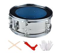 Caisse claire avec bandoulière - Instruments de musique pour enfants et adolescents - Argenté - 35 x 14 cm