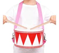 Caisse Claire avec Sangle Réglable | 20 cm Ensemble de Percussion Interactif pour Débutants Filles Garçons Fête d'Anniversaire Nouvel An Scène Salle de Cours de