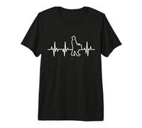 Caisse Claire ECG Heartline Heartbeat Drums T-Shirt Haut de Gamme