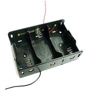 Caisse COUPLEUR Boite Support pour Pile Batterie ACCU 3 x D 20 LR20 R20 HR20 avec Fil +&- / Support DE Montage avec Connexion pour MODELISME, Montage ETC...