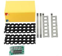 Caisse de 3x7 Configuration avec Bandes Nickel Caisse de 3x7(yellow) | Boîtier pour vide ABS, capacité 21 cellules , dimensions internes précises, pour idéal montage 3S