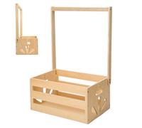 Caisse de baby shower en bois - panier de rangement pour bébé avec poignée, jouets, chaussures et plus encore | Cadeau fonctionnel pour organiser des vêtements de bébé douche de bébé, un rack de placa
