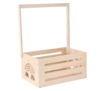 Caisse de baby shower en bois rangement de jouets ménage caisse en bois avec poignée nuage de vêtements de vêtements pour les garçons nouveau-nés panier de bébé pour les nouveaux parents