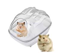 Caisse de bain pour hamster - Baignoire transparente pour animaux de compagnie | Baignoire hygiénique pour petits animaux et accessoire d'habitat pour nettoyage corporel