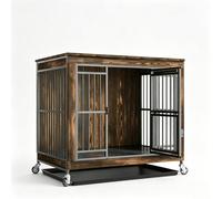 Caisse de Chien de Style de Meubles-Grand chenil avec détachable-Brown||M | Niche décorative pour grands chiens, meuble servant également de meuble TV, de table basse et de table d'appoint