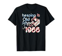 Caisse de disques vinyles Keeping It Old School Since 1966 T-Shirt