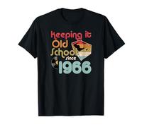 Caisse de disques vinyles Keeping It Old School Since 1966 T-Shirt