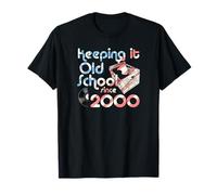 Caisse de disques vinyles Keeping It Old School Since 2000 Year T-Shirt