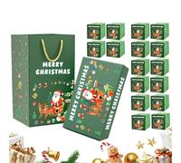 Caisse de Noël - Conteneur d'argent festif | Coffret cadeau des Fêtes | Ensemble de support de surprise de cadeau de célébration saisonnière, ensemble d'affichage créatif et pour révéler des de